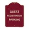 Signmission Guest Registration Parking Heavy-Gauge Aluminum Architectural Sign, 24" x 18", BU-1824-23923 A-DES-BU-1824-23923 - alternate 1